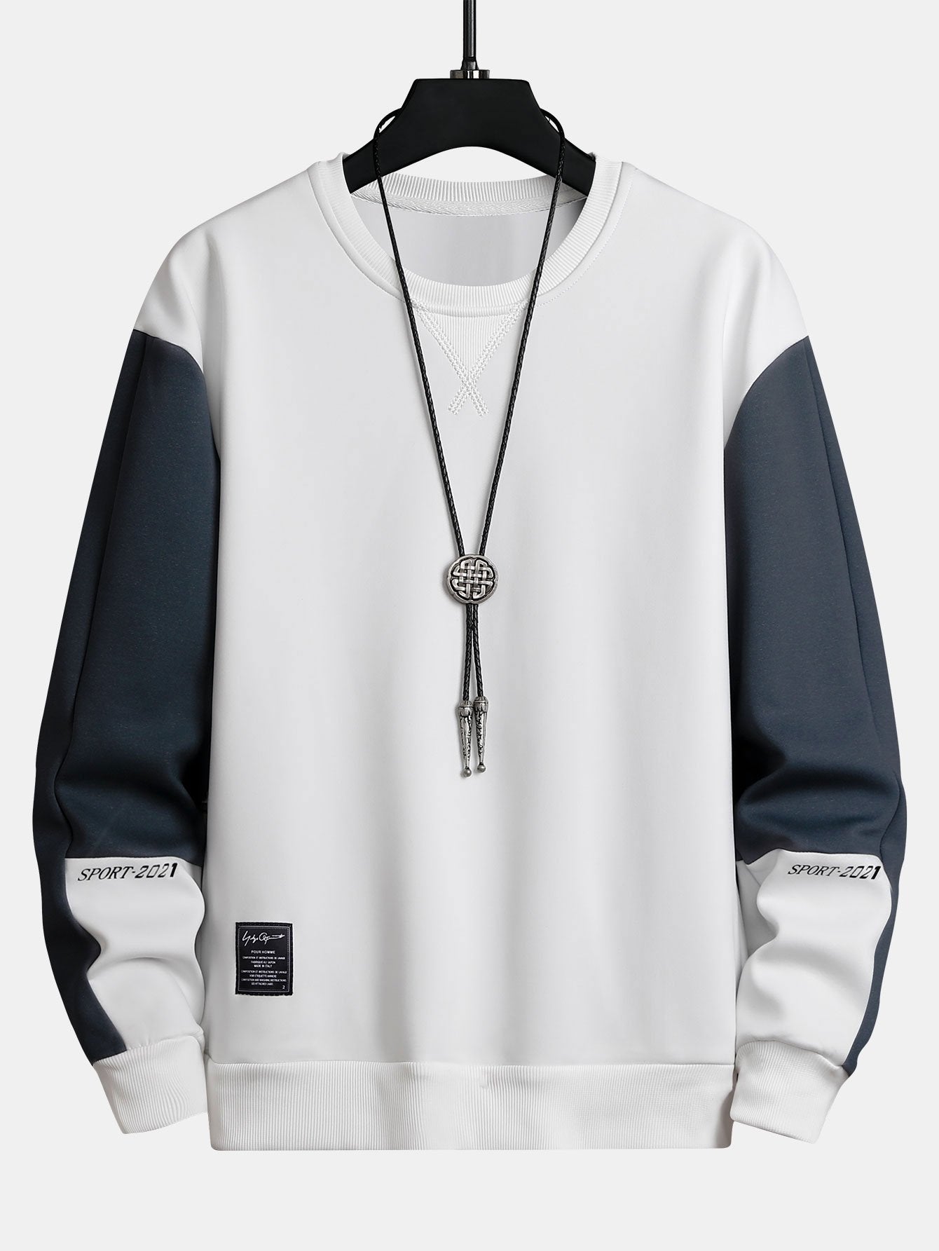 Color Block Crew Neck Sweatshirt